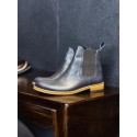 Lacivert Deri Chelsea Boot 