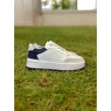 Beyaz Lacivert Garnili Sneakers 