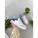 Beyaz Lacivert Garnili Sneakers 