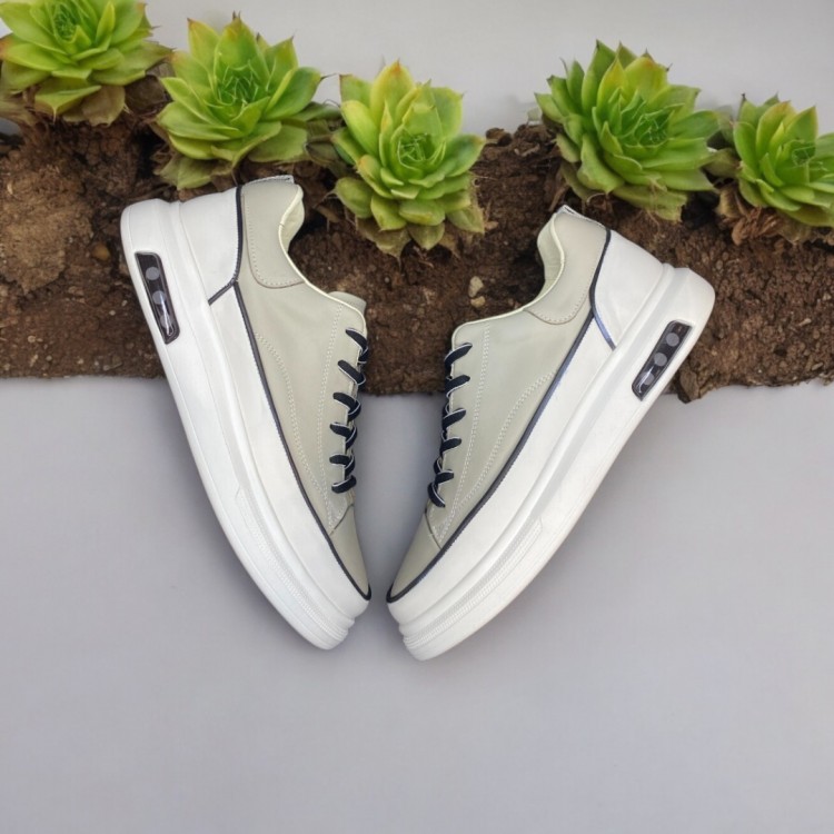 Beyaz & Krem Biyeli Sneakers 