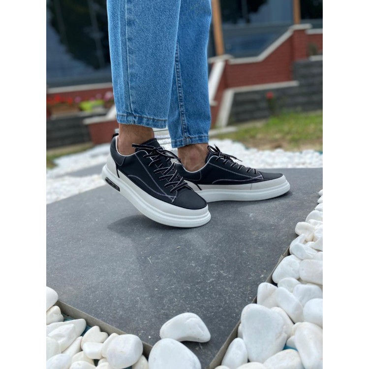 Siyah&Beyaz Biyeli Casual Sneakers 