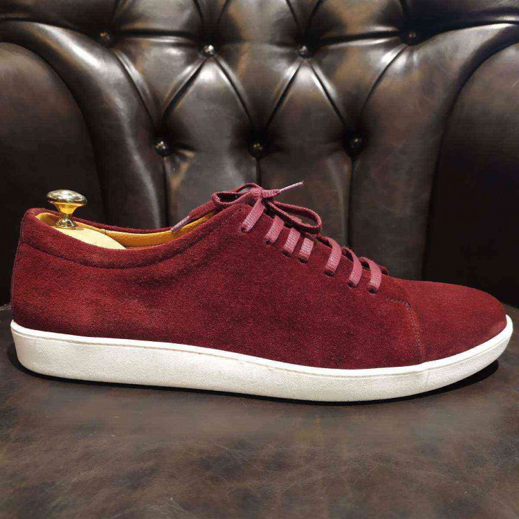 Bordo Süet Sneakers 