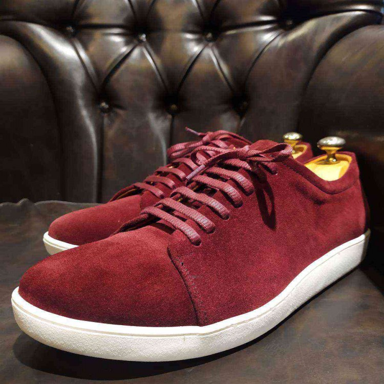 Bordo Süet Sneakers 