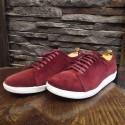 Bordo Süet Sneakers 