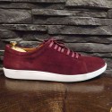 Bordo Süet Sneakers 