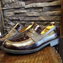 Bordo Kroko Loafer 